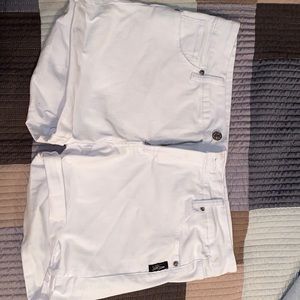Silver White Shorts